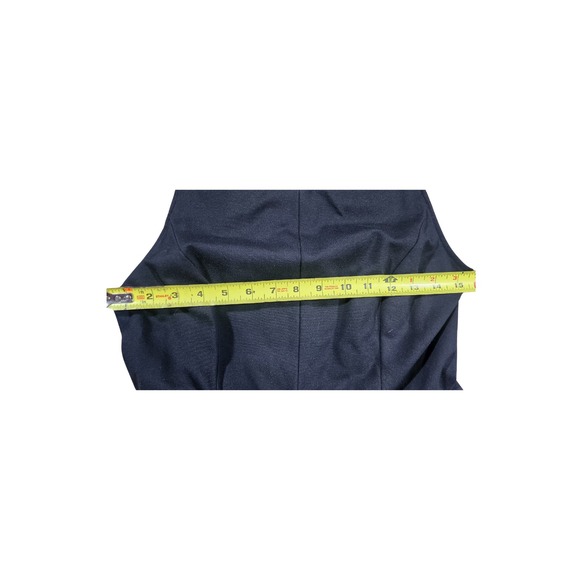 J. Crew Black Ponte Knit Pleated Fit and Flare Mini Dress With Pockets Size 6 - Picture 6 of 8